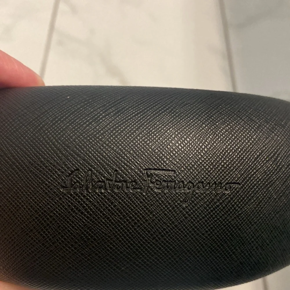 Salvatore Ferragamo Eyeglass hard case with cloth